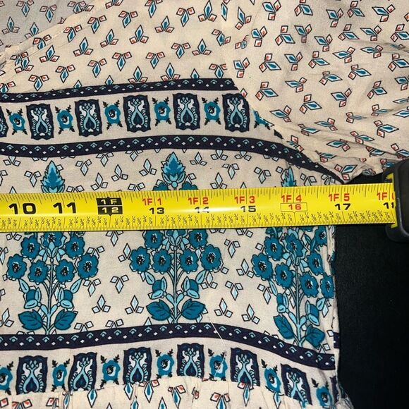 ENTRO Bohemian Boho Tassel Tunic Dress Size Small EUC - Picture 6 of 7